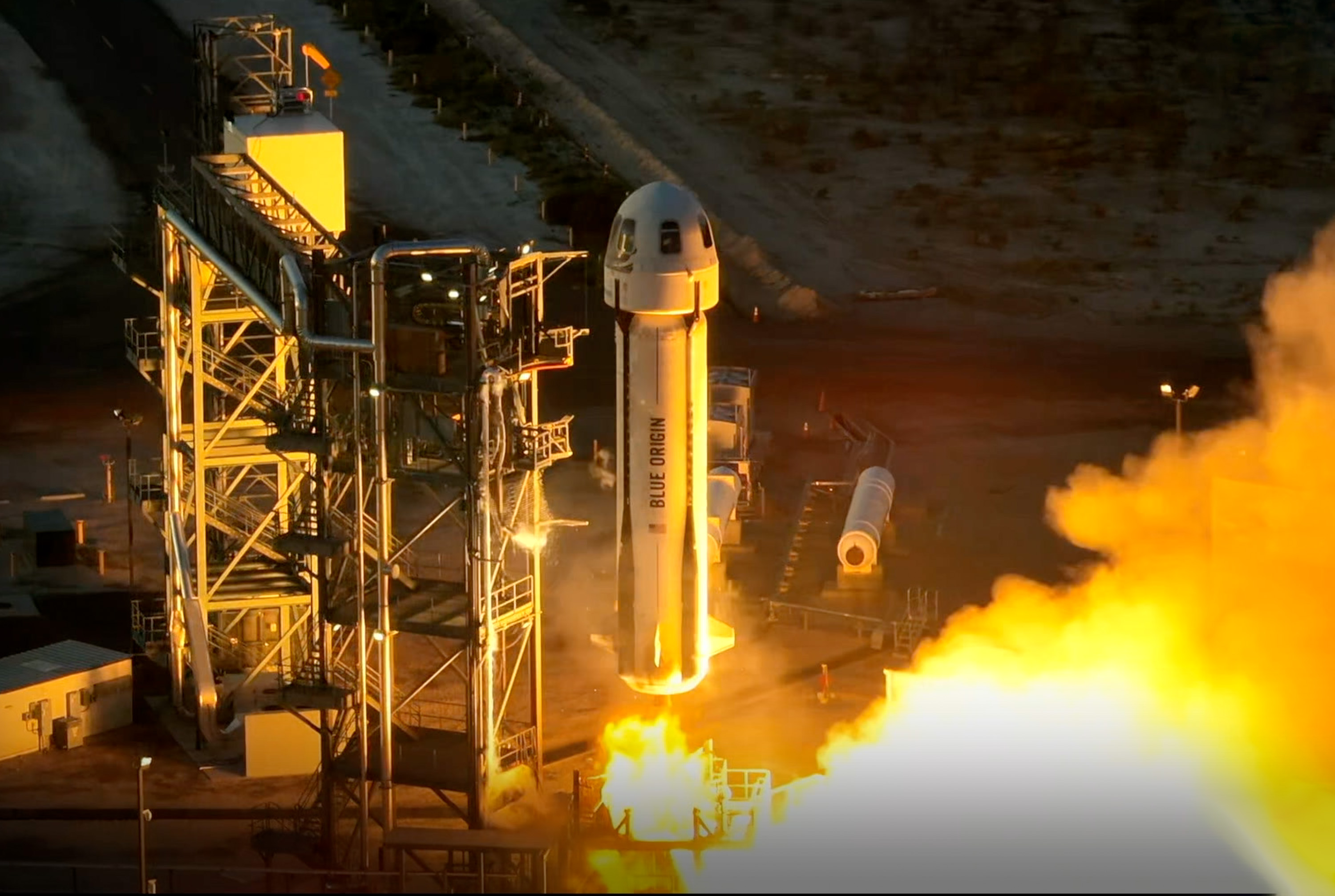 Blue Origin's New Glenn Rocket Explodes During Test in Florida